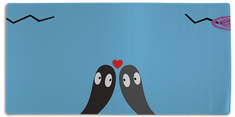 Love Blues Extended Mousepad